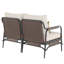 Causeuse d'extérieur en aluminium et osier Fern avec coussins et coussins Sunbrella-100207702
