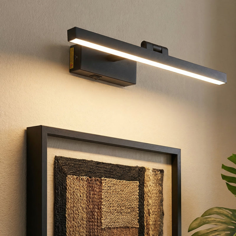 Télécommande sans fil à lumière variable pour galerie d'art 16 po, 3cct, Noir mat