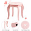 Ensemble coiffeuse et miroir pour enfants Millinggeville-740426373