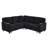 L-Shaped Sofa with Pull Out Sofa Bed, Sleeper Sofa Couch Bed with Storage Seat, 5 Seat Sectional Sofa Bed with USB, Sectional Sofa Couch for Living Room, Apartment, Charcoal Grey-1198338655