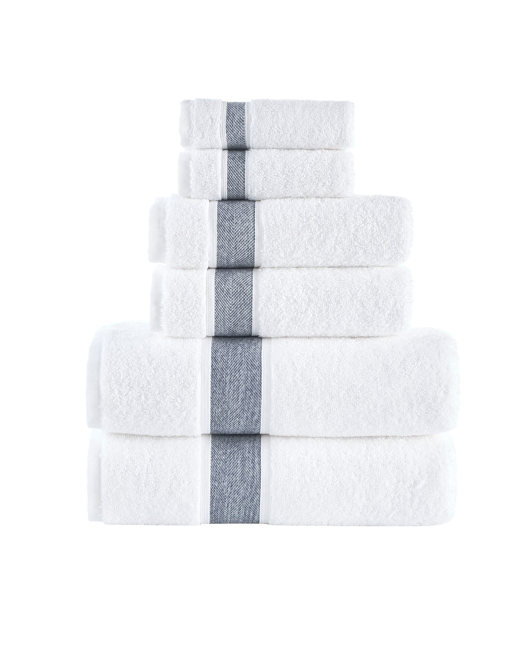 Karani Luxury Extra Soft 6 Piece 100% Turkish Cotton Bath Towel Set Darby Home Co Color: Rockridge Gray