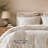 Premium Cotton Jacquard Bedding Sets, Full Queen Botanical Duvet Cover