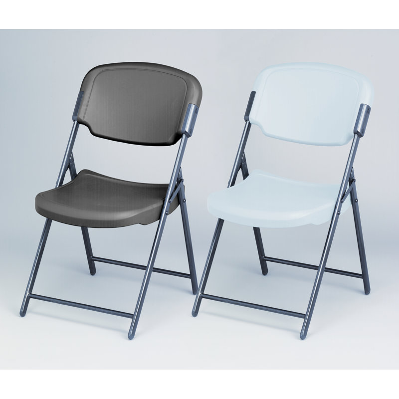 Chaise pliante en plastique Joan, Platine