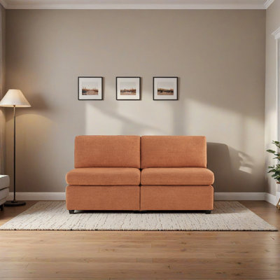 Winfree 68'' Upholstered Modular Armless Sofa