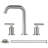 Widespread Faucet 2-handle Bathroom Faucet With Drain Assembly-112389662
