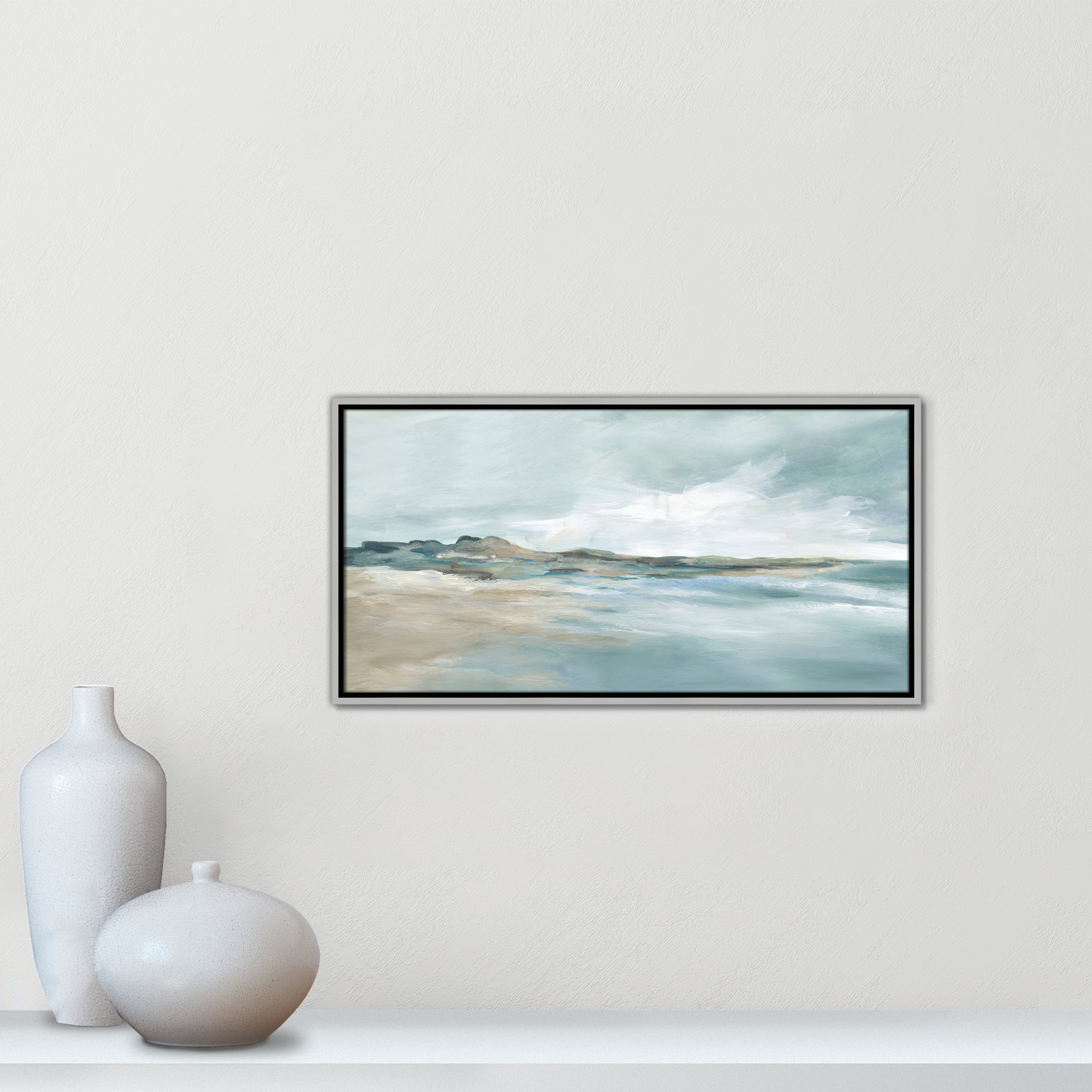 Sandpoint Print by Carol Robinson, 16.5" H x 31.5" W, Silver