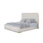 Lit tapissier - Caramel et sable blanc-1060415098