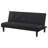 Black Tufted Convertible Sofa Bed