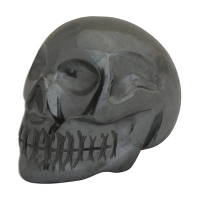 Skull Hematite Sculpture