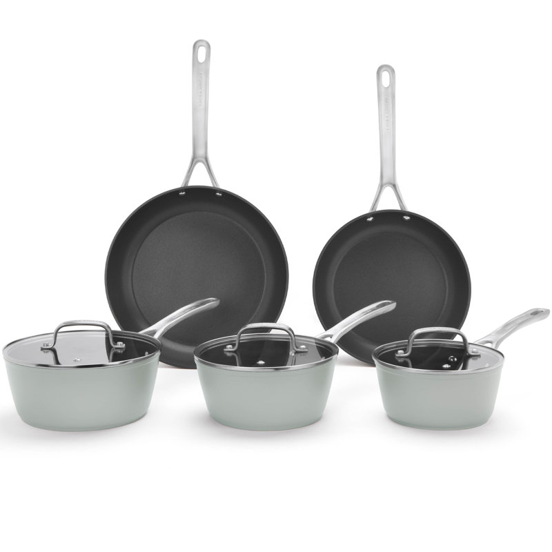 12.04L Aluminum Saucepan Set, Dark Grey