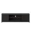 Meuble télé 68 po avec 4 tiroirs et portes coulissantes, meuble télé en bois avec compartiment Power Strip-928939331
