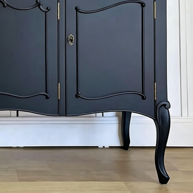 Retro-Style Black Sideboard