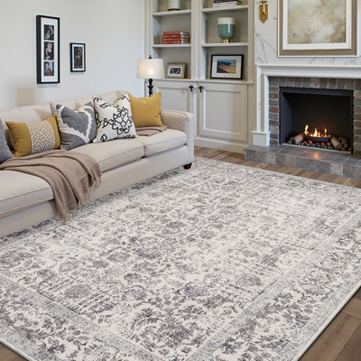 Vintage Look Washable Area Rug
