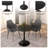  Bristol 27" Round Dining Table, Modern 2-Person Kitchen Table with Black Pedestal Base, Small Space Bistro Table for Apartments-1439952273