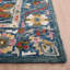 Tapis oriental en laine / coton touffeté à la main en vert / bleu / orange / jaune / rose / ivoire-1459335711
