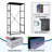4 Drawer Dresser for Bedroom, Narrow Chest of Drawers, Wooden Top and Study Iron Frame 18"x37.5"-(WxH)