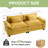 Adonia 86“ Comfy Cloud Couch Loveseat Sofa for Living Room Bedroom-422400725