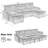 109.5" U-Shaped Sectional Sofa-1458139624