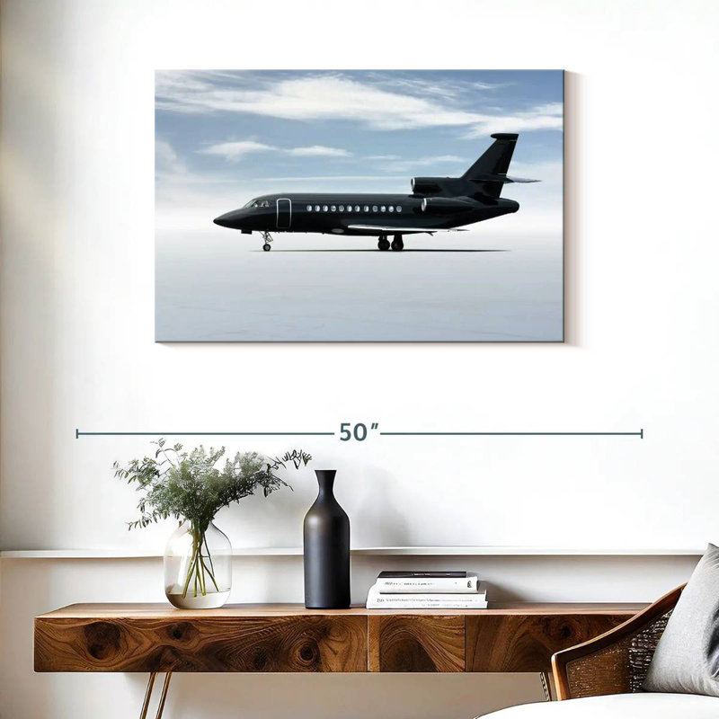 Mehar Sleek Business Jet, 24" H x 36" W