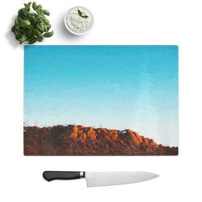 Glass Joshua Tree National Park in Abstract Chopping Board