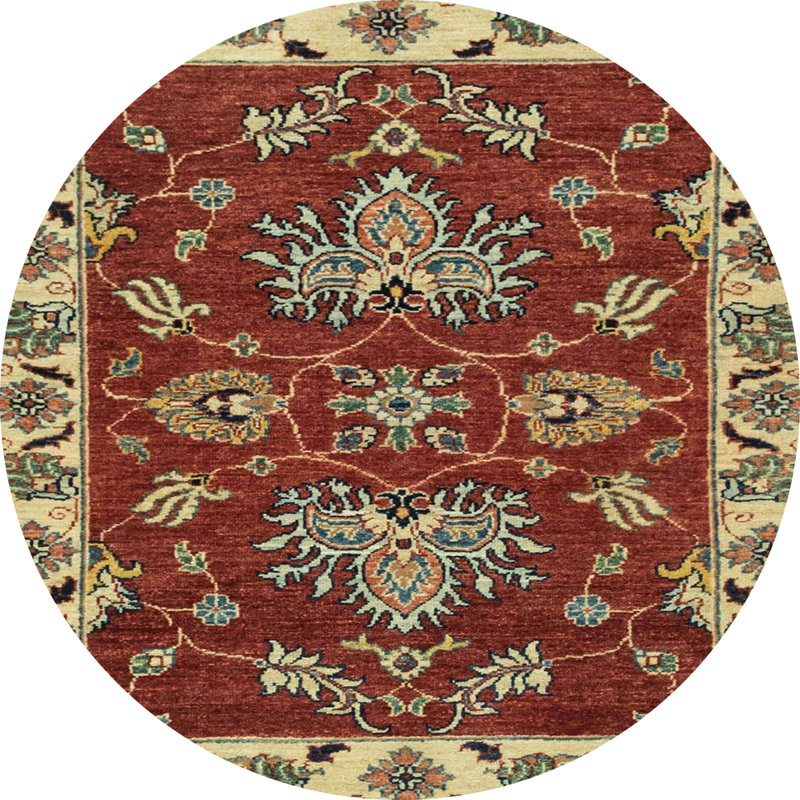 Abstract Indoor Rug, Round 6'