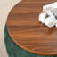 Repose-pieds rond avec rangement - Fonction 2 en 1: table de bout et petit siège - bleu foncé | Idée de cadeau-1323825171