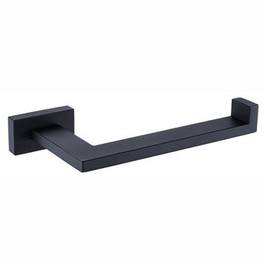 Franklin Brass Maxted Matte Black Wall Mount Euro Toilet Paper Holder in  the Toilet Paper Holders department at