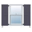 Paires de volets pour panneaux encadrés-n-lattes, panneaux et lattes classic Atlantic-37018393-37018347-37018343