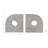 2-Piece Travertine Bookends with Circle Cut-Outs