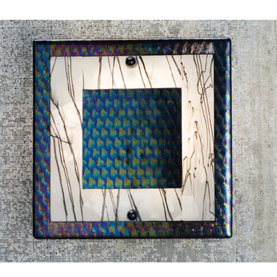 Metro Fusion Steel Flush Mounted Sconce