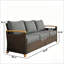 Canapé Comfort, canapé d'extérieur en osier, canapé à assise profonde