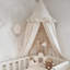 Frilled Bed Canopy With Ruffles, 50 X 240Cm (Ivory)