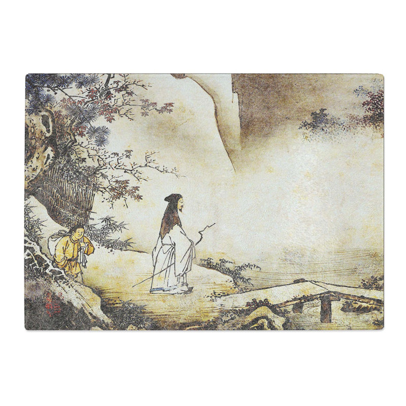 Tempered Glass Landscape by Kano Masanobu Chopping Board, 28.5 cm x 20 cm