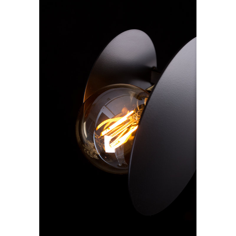 Cifuentes Glass Semi Flush Mount, Black