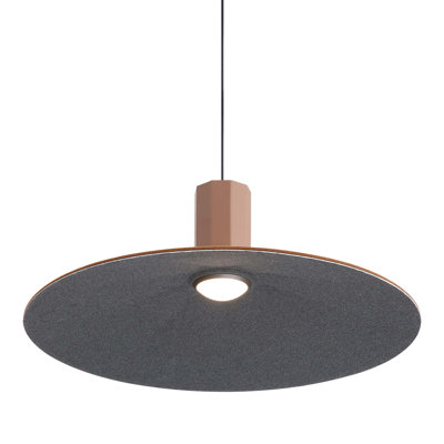 Meier 20" LED Pendant in Coffee/Black