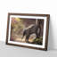 Mother Elephant Encouraging Baby - Picture Frame Painting Print-56860636-56860637