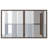 Ebern Designs Patio Table With Glass Top 43.3"X26.8"X27.6" Poly Rattan-1244978665