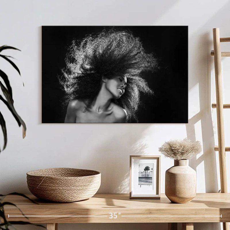 Curly Hair Canvas Print, 16" H x 24" W x 1.25" D