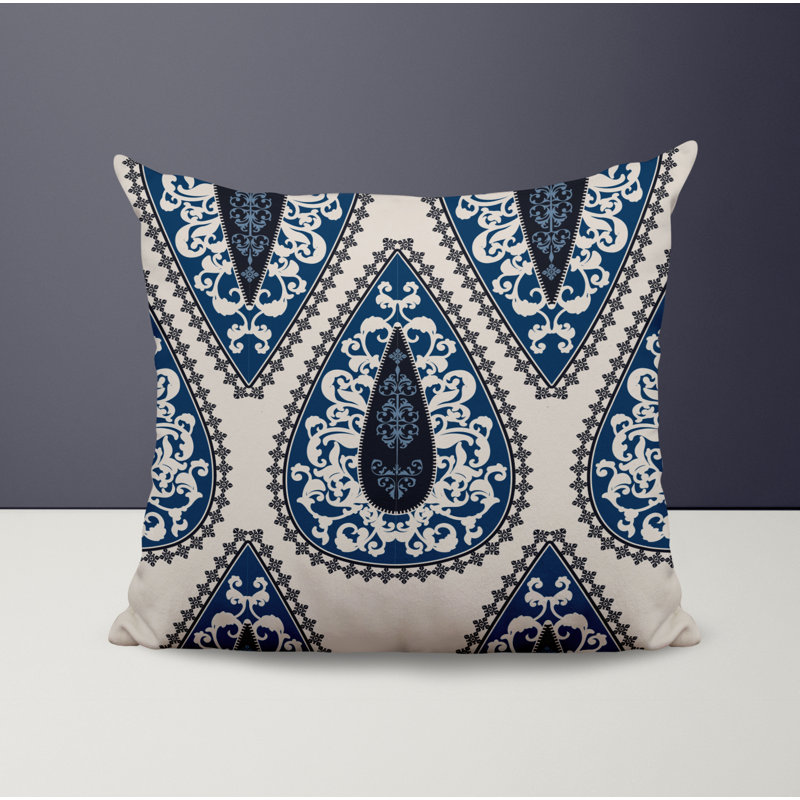 Housse et insert de coussin décoratif en polyester, L 15 po x H 15 po, Crème