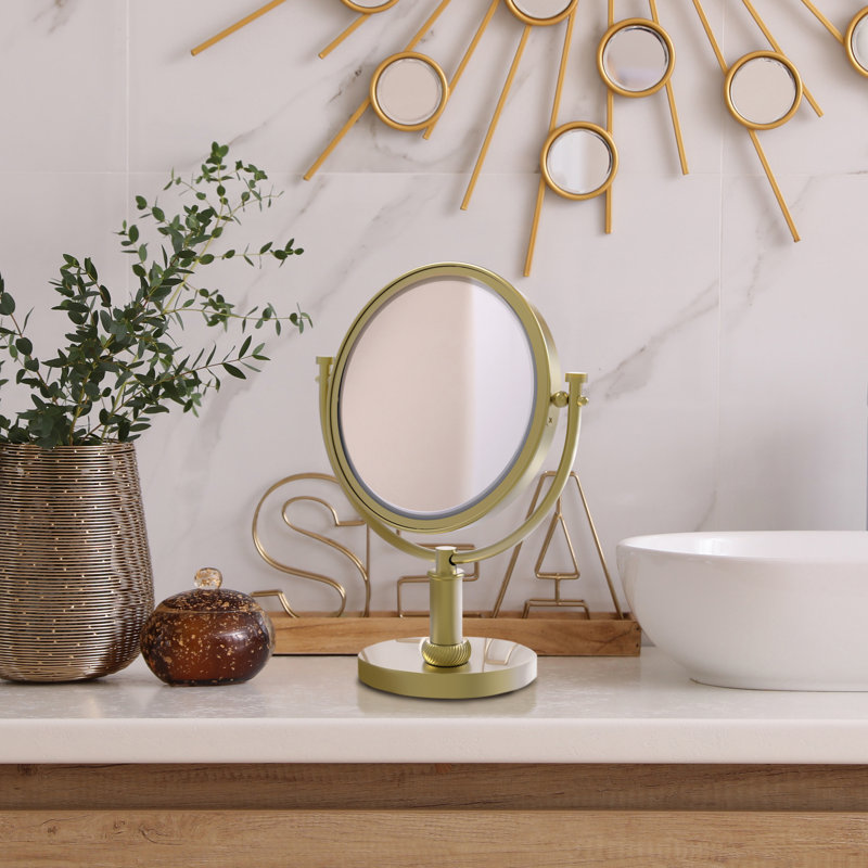 Mooresville Metal Mirror, Satin Brass, 2x