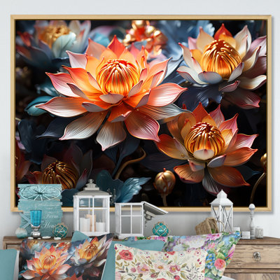 " Elegance In Lotus Blooms I "