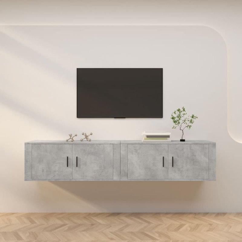 Simen TV Stand for TVs up to 43", Concrete Grey