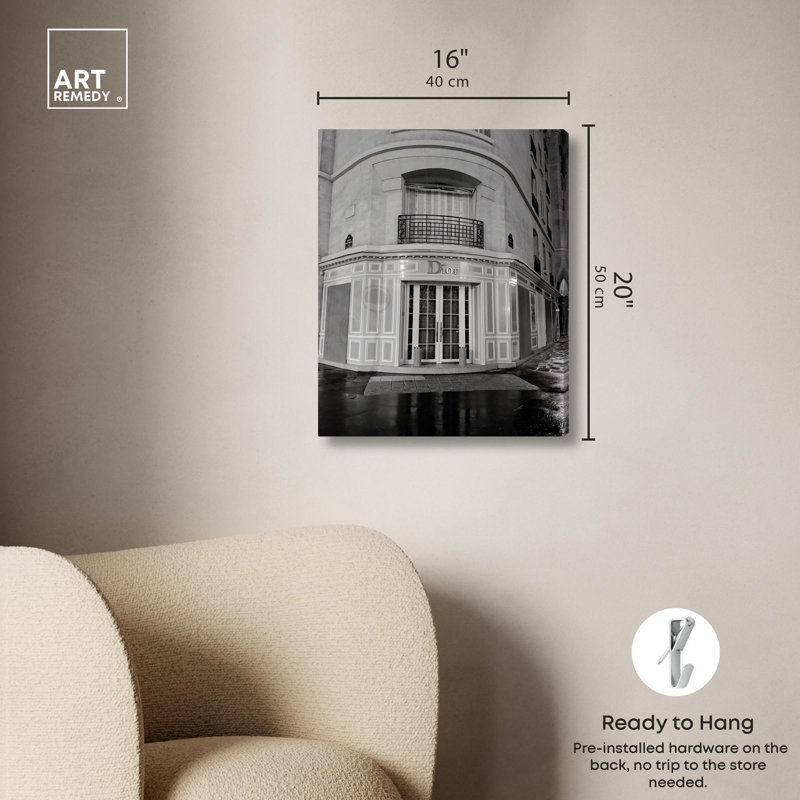 Impression sur toile Couture Corner par Art Remedy, Toile tendue, H 20 po x l 16 po