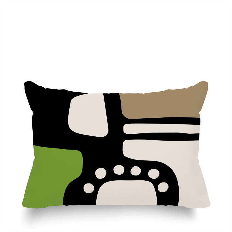 Coussin lombaire réversible intérieur / extérieur Sofi Minimalist, H 18 po x l 25 po, Chartreuse