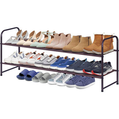 Latitude Run® 2-Tier 8 Pair Stackable Shoe Rack