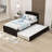Twin Platform Bed with Trundle-1478878345
