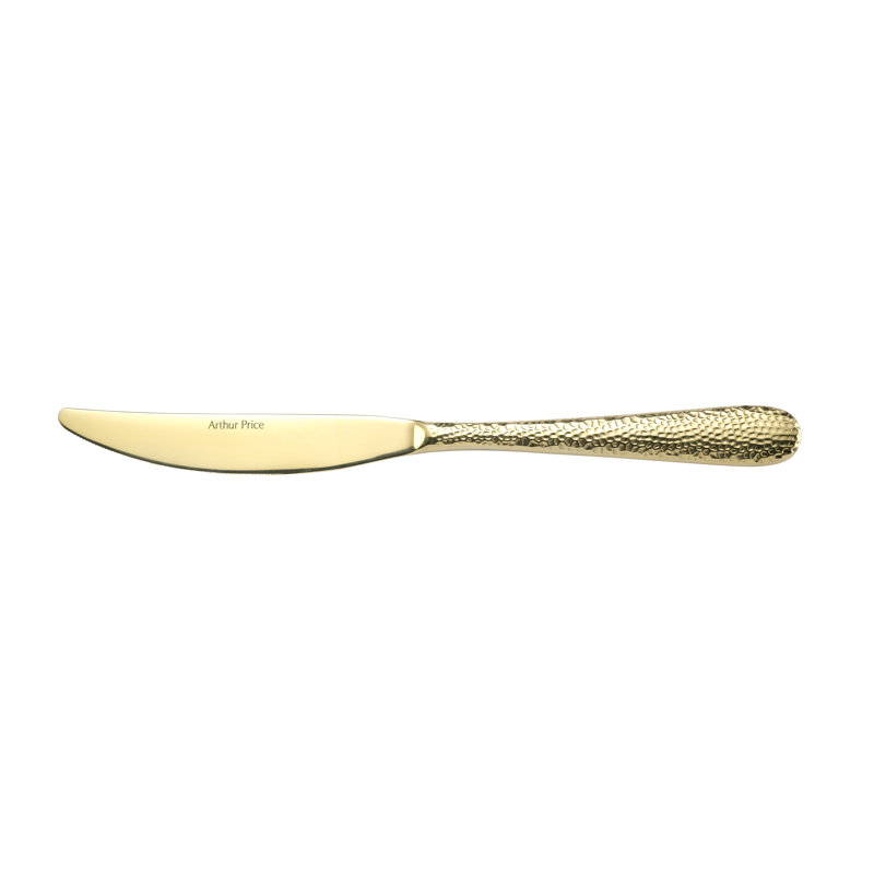 The Champagne Avalon Collection Stainless Steel (18/10) Wood Stainless Steel Dinner Knife Flatware