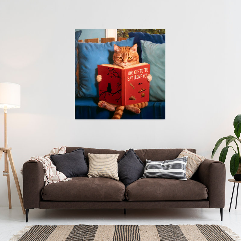 Amour, art urbain contemporain, chat, H 36 po x l 36 po