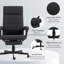 Chaise de bureau haut dossier en lin-295238663