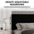Velvet Upholstered Platform Bed Headboard and footboard with soft-padded vertical channel quilting-759721675-759721671
